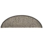 vidaXL Tapis d'escalier autocollants 15 Pièces 65x21x4 cm Anthracite