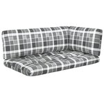 vidaXL Canapé palette 2 places et coussins Pin imprégné de marron miel