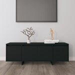 vidaXL Meuble TV Noir 120x30x40 5 cm Aggloméré