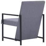 vidaXL Fauteuil Gris clair Tissu