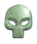 Clou Tête de mort (Skull) thermocollant 12x10mm Blanc 16 Pièces