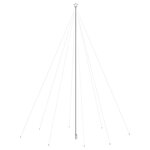 vidaXL Lumières d'arbre de Noël Int/Extérieur 1300 LED colorées 8 m