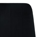 vidaXL Chaises à manger lot de 4 noir velours
