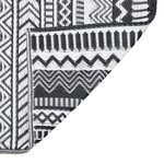vidaXL Tapis d'extérieur Noir 120x180 cm PP