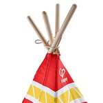 Hape tente tipi pour enfants rouge e4307
