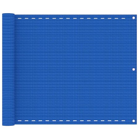 vidaXL Écran de balcon Bleu 75x400 cm PEHD