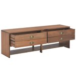 vidaXL Meuble TV avec 4 tiroirs 120 x 30 x 40 cm Bois massif de sapin