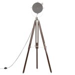 vidaXL Lampadaire à trépied Bois de manguier massif 180 cm