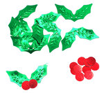 Sequins Feuilles de Houx 1 5 x 3 cm 50 gr