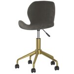 vidaXL Chaises pivotantes à manger lot de 6 gris foncé velours
