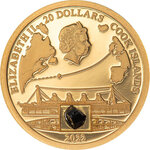 Monnaie en or 20 dollars g 3.11 (1/10 oz) millésime 2022 titanic cook 2022 titanic 1/10