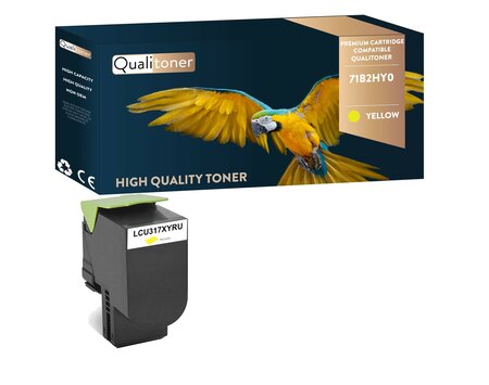 Qualitoner lot de x1 toner 71b2hy0 jaune compatible pour lexmark