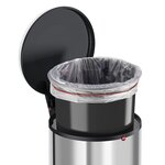 Hailo Poubelle à pédale Harmony M 12 L Acier inoxydable