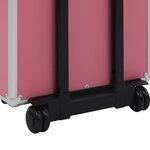 vidaXL Chariot de maquillage Aluminium Rose