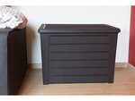 Malle de jardin "BAYA" 160L - 72.5 x 54.2 x 51 cm - Gris