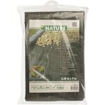 Nature Bâche de sol de contrôle des mauvaises herbes 4 2x5 m Noir
