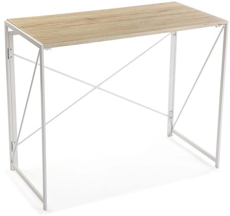 Bureau pliable en métal et bois