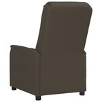 vidaXL Fauteuil de massage électrique Gris Similicuir