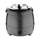 Marmite à soupe gris graphite - 10 litres - buffalo -  - inox10 x375mm
