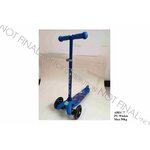 Street Rider Trottinette à 3 roues avec guidon réglable ABEC 7 Bleu