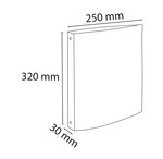Classeur 4 Anneaux 20 Mm Polypropylène Chromaline - A4 - X 20 - Exacompta