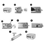 Kit de réglette led étanche double pour tubes t8 120cm ip65 (2 tubes néon  lumineuse led 120cm t8 36w inclus) - blanc neutre 4000k -