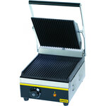 Grill panini simple plaque en fonte rainurée 1 8 kw - stalgast -  -  265x325x200mm