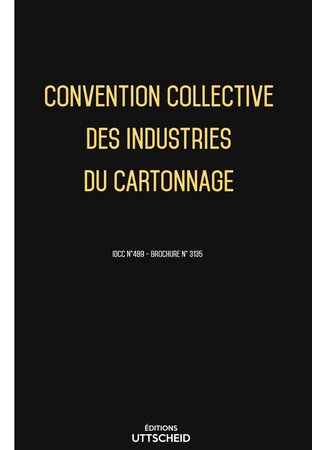Convention collective des industries du cartonnage - 02/05/2023 dernière mise à jour uttscheid