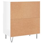 vidaXL Buffets 2 Pièces blanc brillant bois d'ingénierie