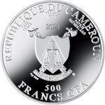 SQUIRRELS Albrecht Dürer argent monnaie 500 Francs Cameroon 2021