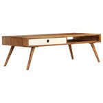 vidaXL Table basse 110 x 50 x 35 cm Bois de Sesham massif