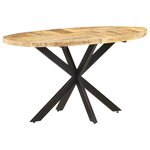 Vidaxl table de salle à manger 140x80x75 cm bois de manguier massif