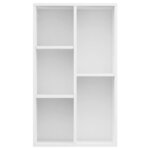 vidaXL Bibliothèque/Buffet Blanc 50x25x80 cm Aggloméré