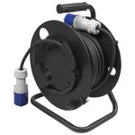 ProPlus Enrouleur de câble Plastique Noir