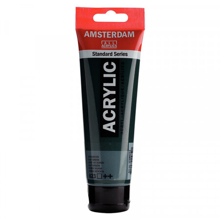 Peinture acrylique en tube - vert vessie - 120ml - amsterdam