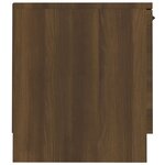 vidaXL Meuble TV Chêne marron 140x35x40 cm Bois d'ingénierie