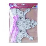 Coffret diadèmes de princesse à customiser - pierres précieuses blanches