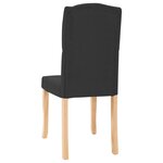 vidaXL Chaises à manger lot de 2 noir tissu
