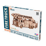 Maquette 3D en bois - Camion de pompier 37 8 cm