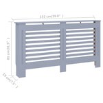 vidaXL Cache-radiateur Anthracite 152x19x81 cm MDF