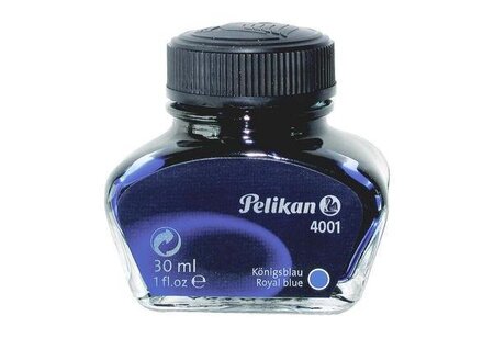 encre 4001 dans un flacon en verre, bleu royal PELIKAN