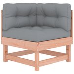 vidaXL Salon de jardin 4 Pièces avec coussins bois massif douglas
