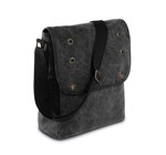 Sacoche bandoulière en toile vintage - ki0302 - noir