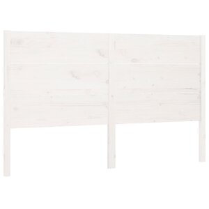 vidaXL Tête de lit blanc 206x4x100 cm bois massif de pin