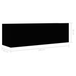 vidaXL Meuble TV Noir 100x30x30 cm Aggloméré