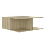 vidaXL Table basse Chêne sonoma 80x80x31 cm Aggloméré