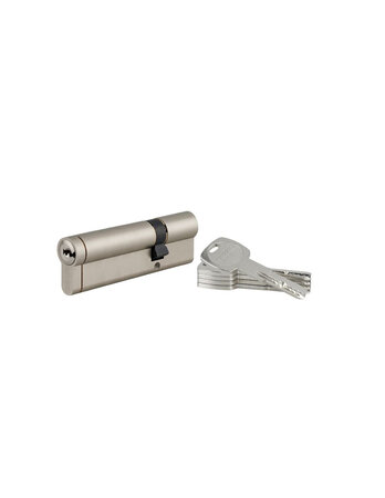 THIRARD - Cylindre double entrée Transit 1 UNIKEY (achetez-en plusieurs  ouvrez avec la même clé)  30x80mm  5 clés  nickelé