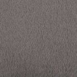 vidaXL Tapis 80 cm Fausse fourrure de lapin Gris foncé