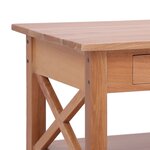 vidaXL Table basse 100x55x46 cm Bois d'acajou massif
