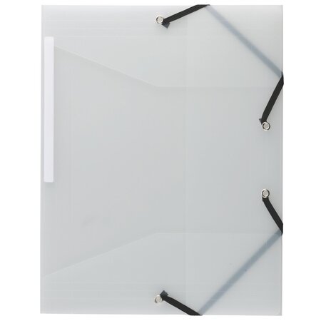 Chemise à élastique 3 rabats exacompta 24 x 32 cm translucide - lot de 10
